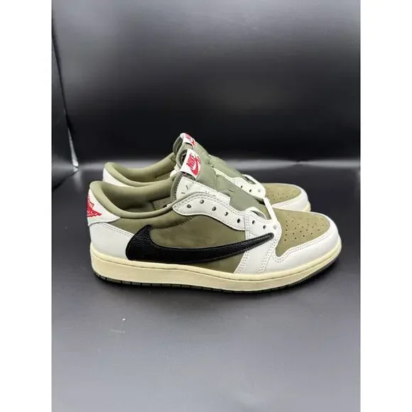 Air Jordan 1 Low OG SP Olive Green US9 - Picture 4 of 13